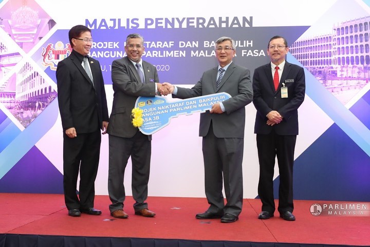 majlis-penyerahan-projek-naiktaraf-dan-baikpulih-bangunan-parlimen-malaysia-fasa-3b--blok-ahli-parlimen-dan-pentadbiran-